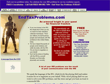 Tablet Screenshot of endtaxproblems.com